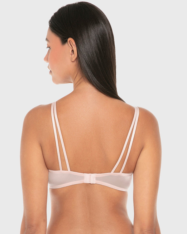 La Senza Isla And Evie Sexy Fashion Gel Padded Plunge Bra Rose Quartz Rose Quartz / 34B