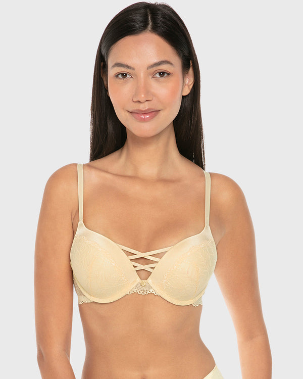 Isla & Evie Luxe Fashion Double Push up Plunge Bra