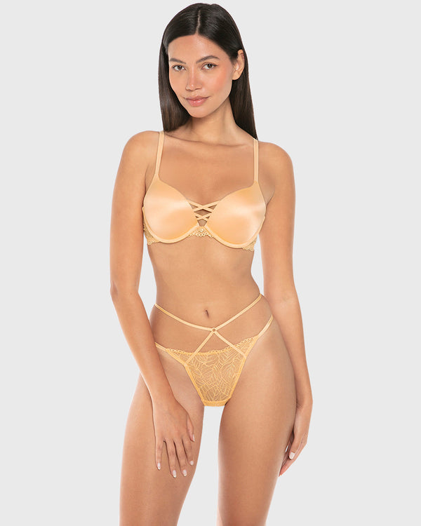 Isla & Evie Luxe Fashion Lace Micro Bikini Panty