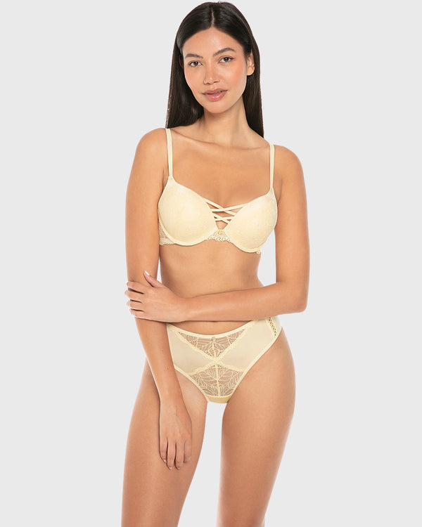 Isla & Evie Luxe Fashion Lace Micro Cheeky Panty