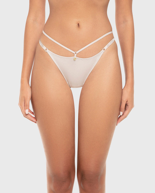 Isla & Evie Luxe Fashion Micro Thong Panty Wind Chime / S