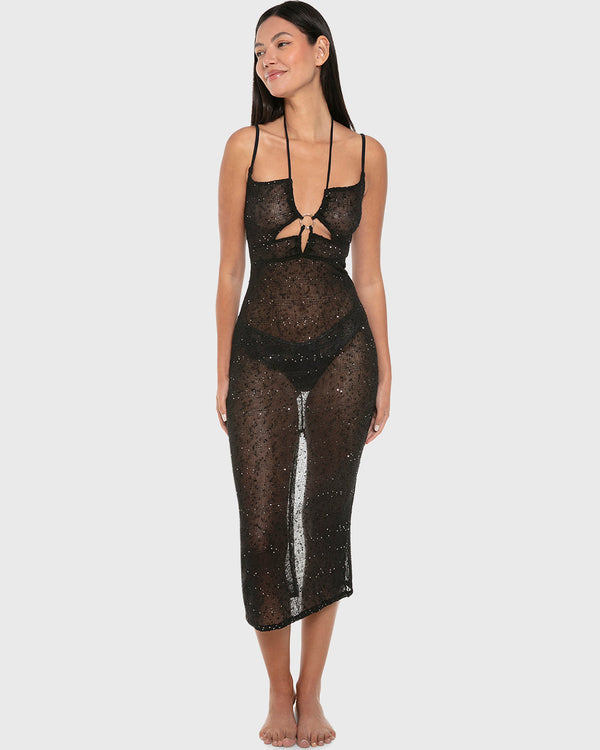 Isla & Evie Knit Long Swim Cover Dress