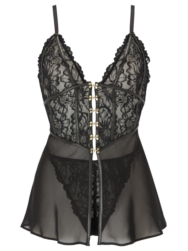 Ann Summers Alyssia PU Seamed Babydoll