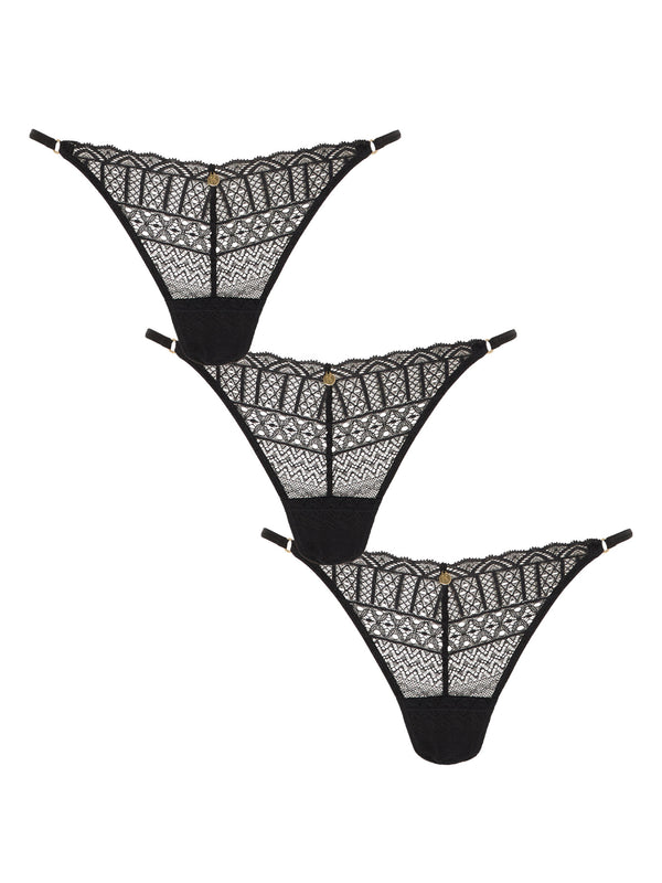 KBX 3 Pack Lace Brazilian