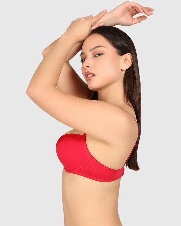 La Senza Trend Remix Plunge Bra Red / 34B