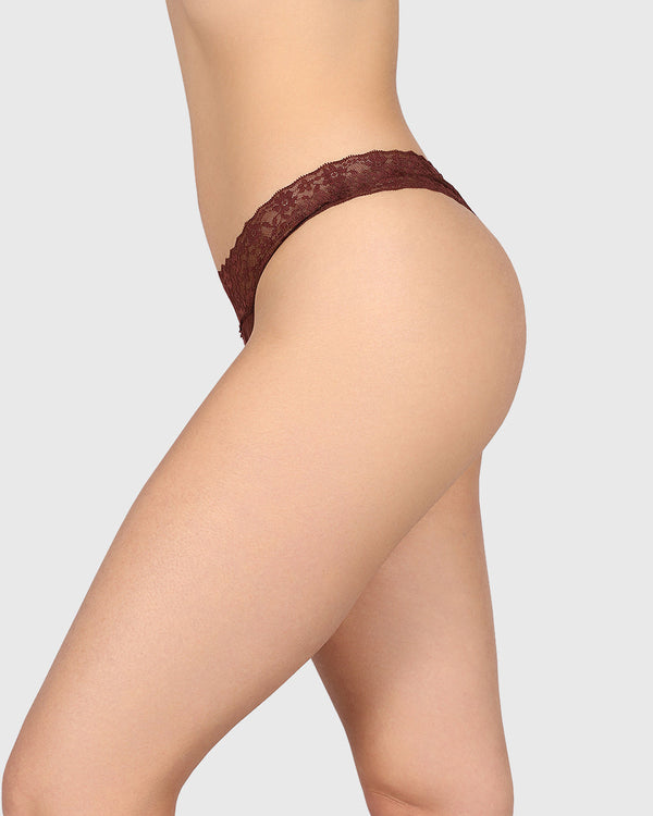 La Senza Trend Remix Thong Panty Brown / M
