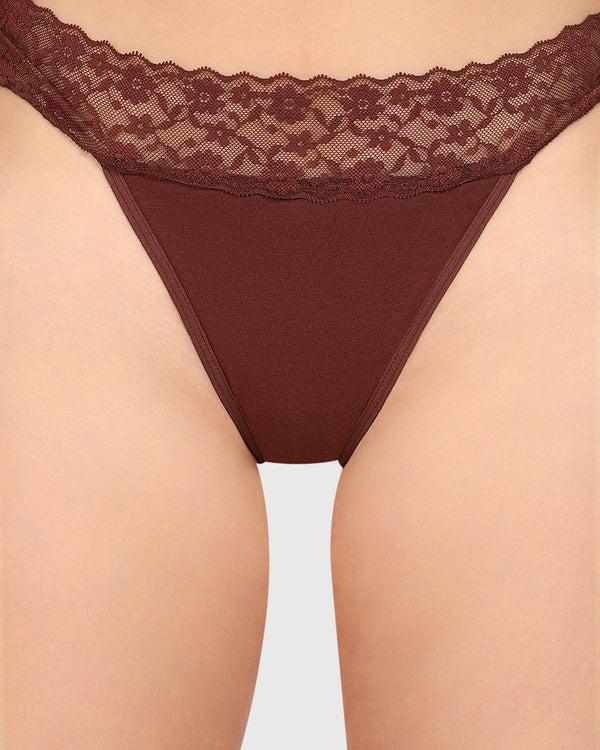 La Senza Trend Remix Thong Panty Brown / M