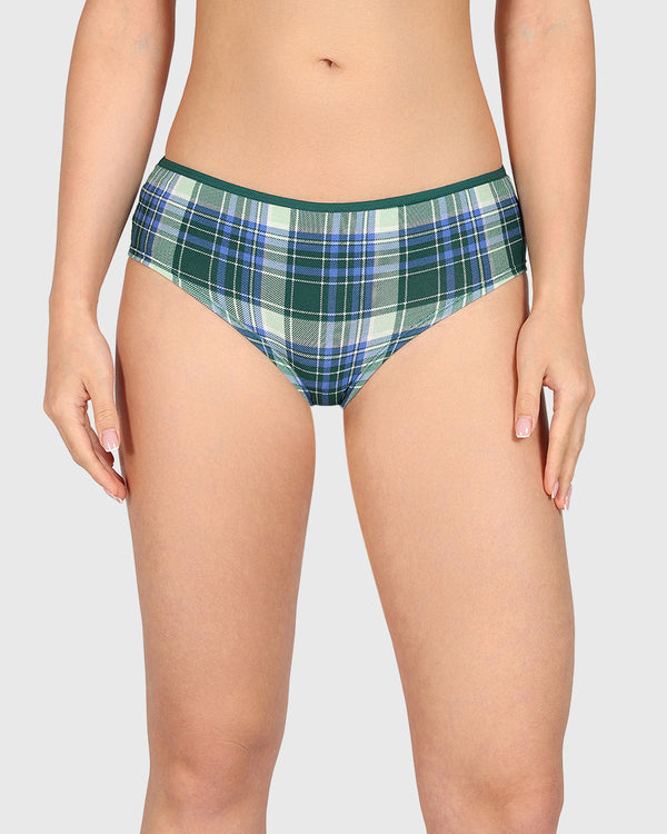 La Senza Trend Remix Hipster Panty Print : Plaid / M
