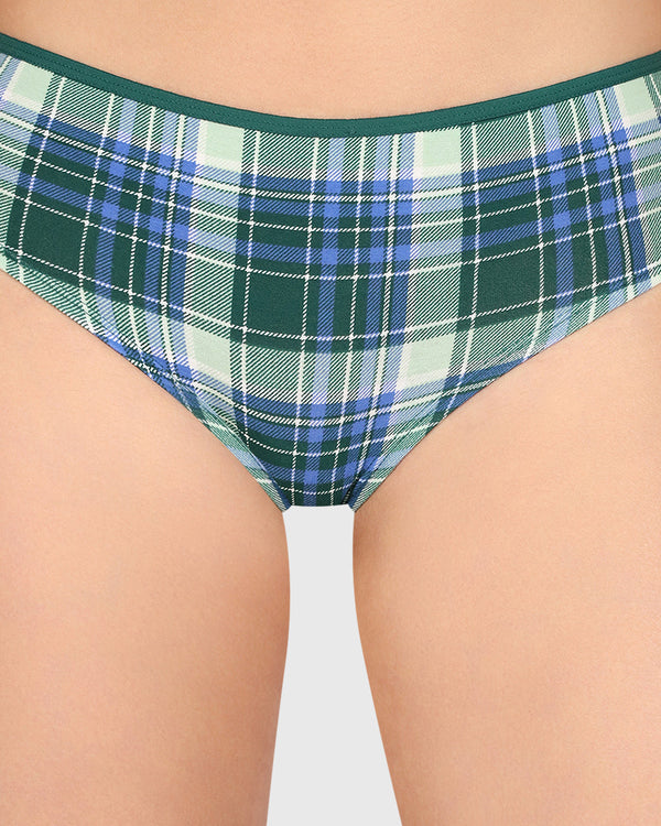La Senza Trend Remix Hipster Panty Print : Plaid / M