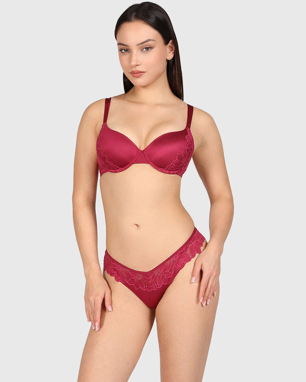 La Senza Obvious So Sexy Full Coverage Bra Dark Pink / 34B