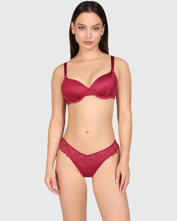 La Senza Sexy Diva Thong Panty Dark Pink / M