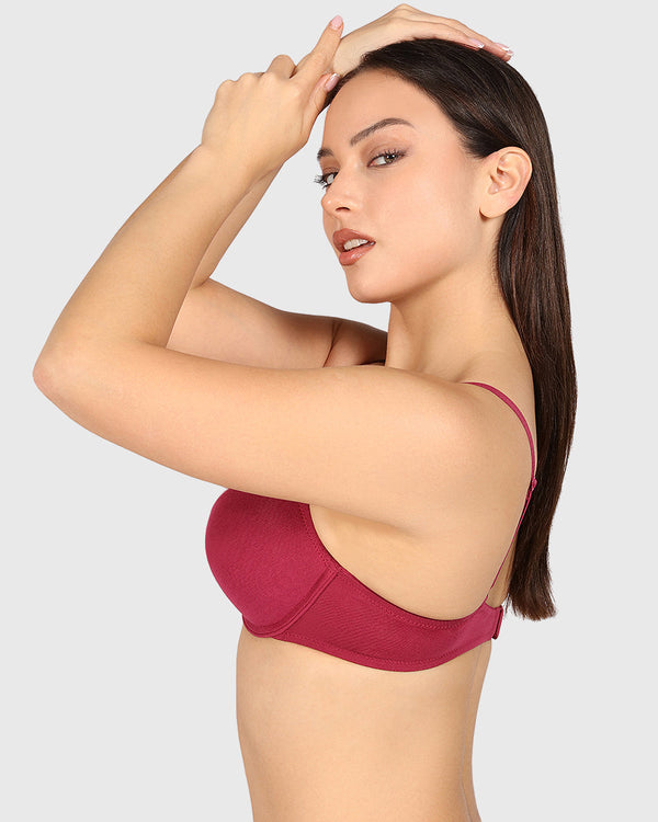 La Senza Trend Remix Plunge Bra Dark Pink / 34B