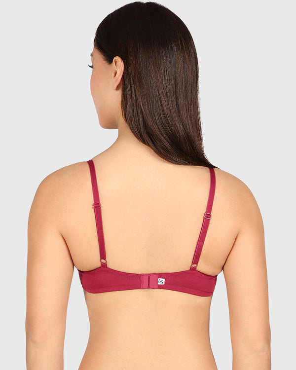La Senza Trend Remix Plunge Bra Dark Pink / 34B