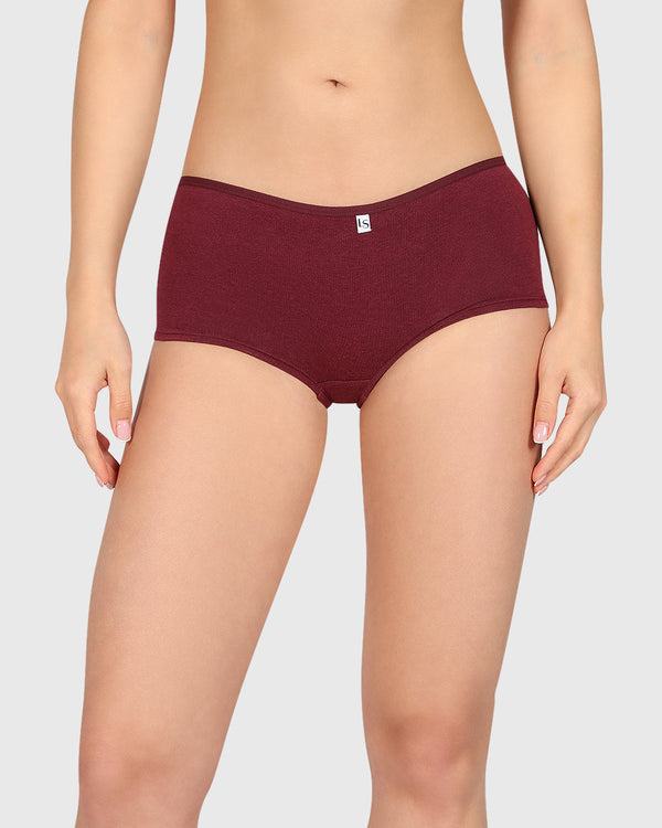 La Senza Trend Remix Boyshort Panty Dark Red / M