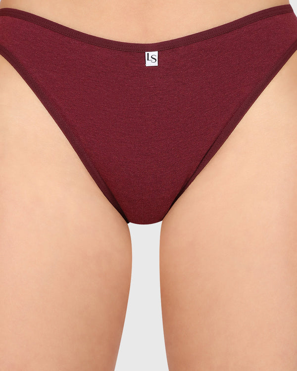 La Senza Trend Remix Cheeky Panty Dark Red / M