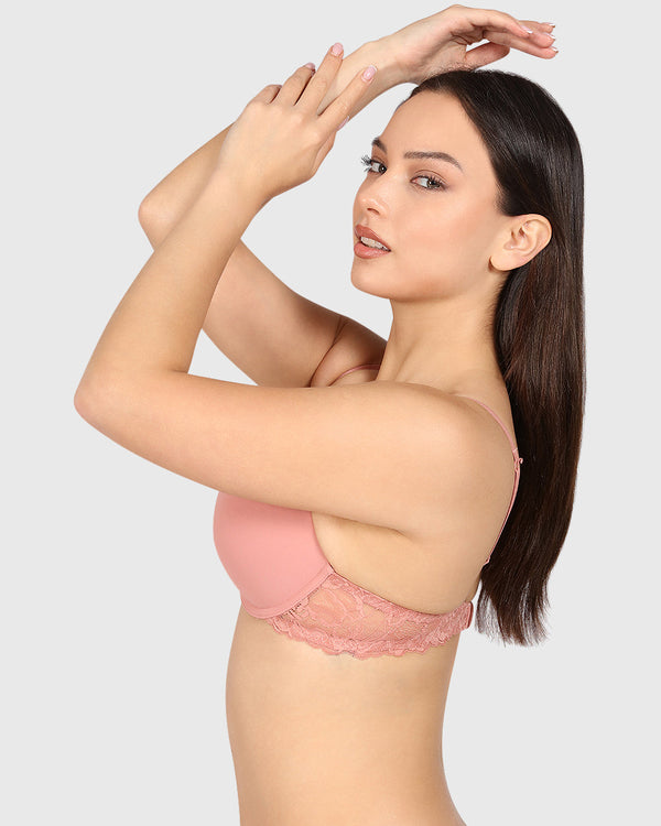 La Senza Obvious Obsession Plunge Bra Light Pink / 34B