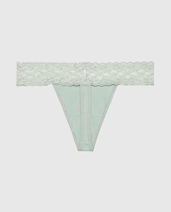 La Senza Thong Panty With Lace Trim