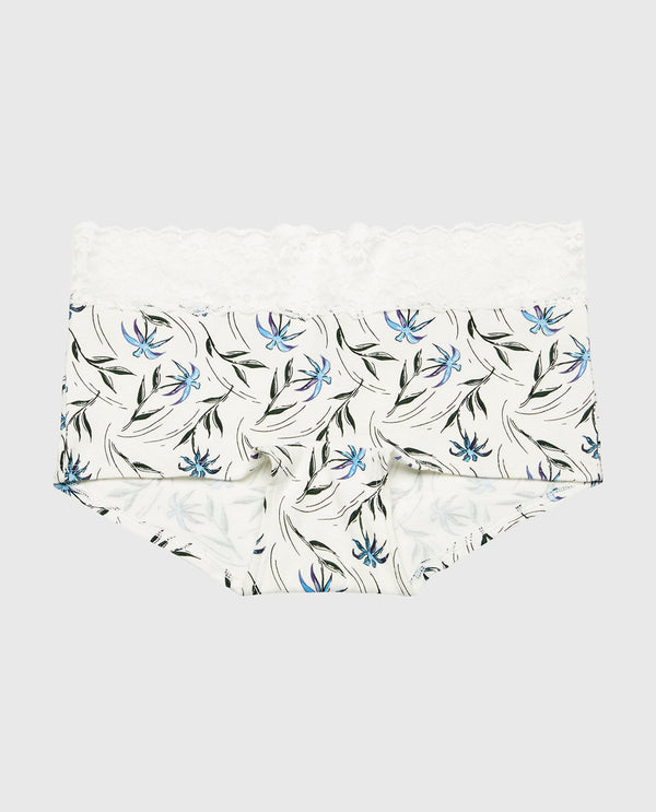 La Senza Boyshort Panty With Lace Trim