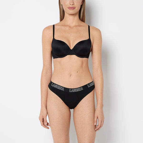 Thong With Logo in Tuxedo