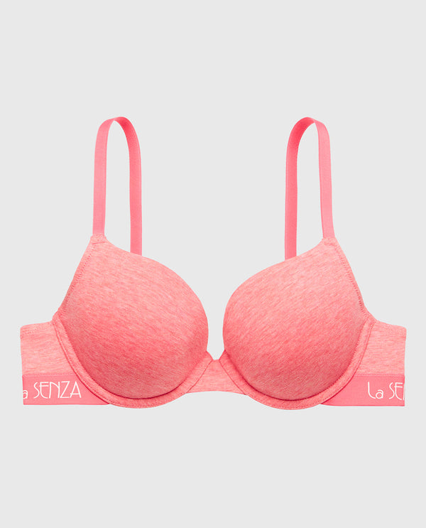La Senza Lightly Lined Demi Bra With Art Deco Logo