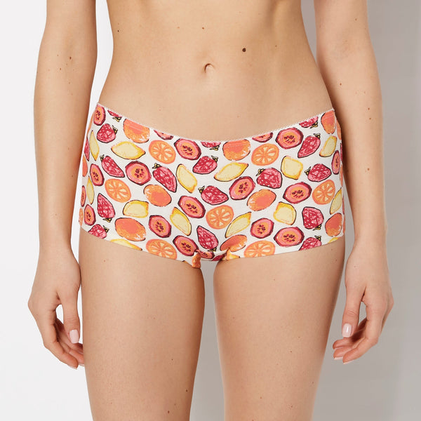 La Senza Boyshort Cotton Panty and Picot Trim
