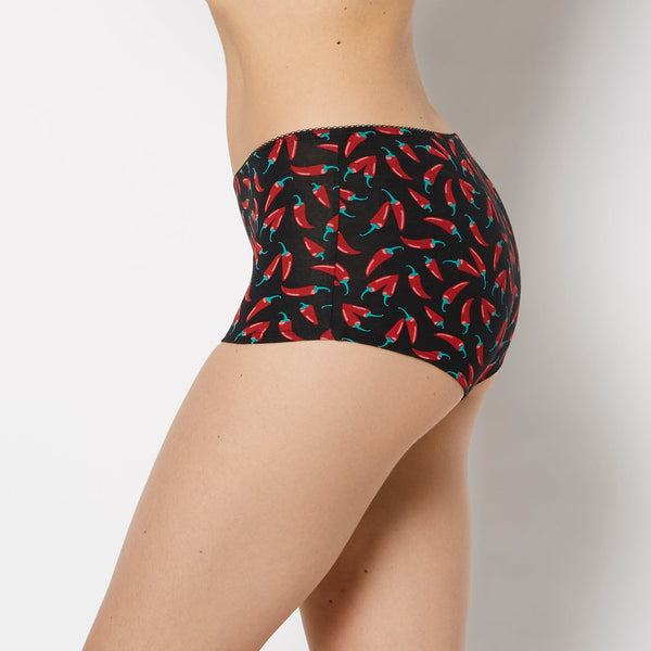 La Senza Boyshort Cotton Panty and Picot Trim