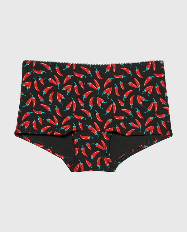 La Senza Boyshort Cotton Panty and Picot Trim