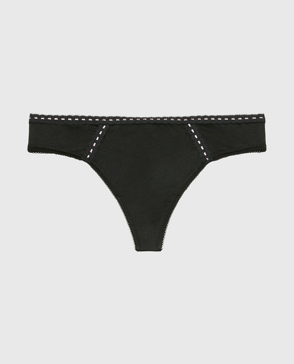 La Senza Low Rise thong In Microfiber with Ribbon Detailing