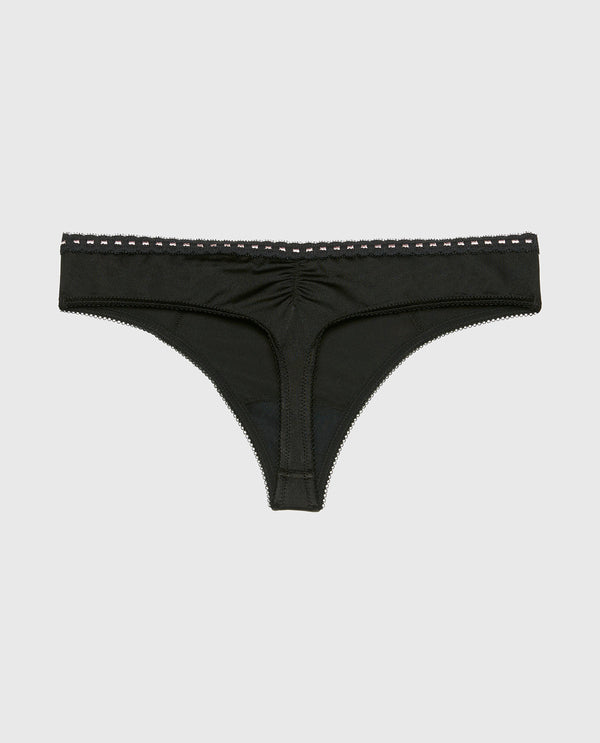 La Senza Low Rise thong In Microfiber with Ribbon Detailing