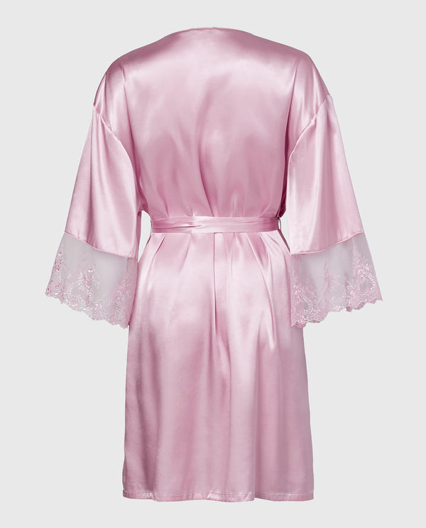 La Senza Designer Collection Kimono with Be Mine Embroidery