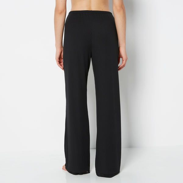 La Senza Casual Sleep Ribbed Pant 2ith Picot Trim