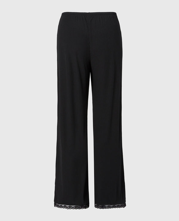 La Senza Casual Sleep Ribbed Pant 2ith Picot Trim