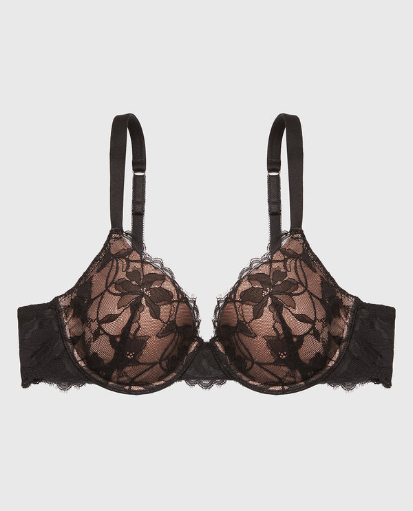 La Senza Lightly Lined Full Coverage Bra with Afterglow Lace