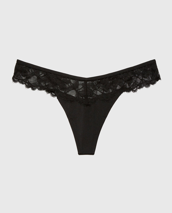 La Senza Diva Thong  With Afterglow Lace