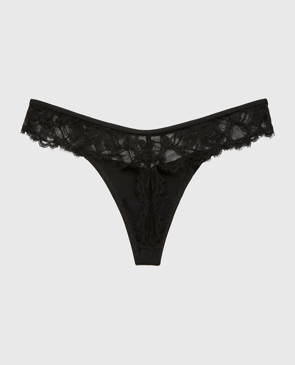La Senza Diva Thong  With Afterglow Lace