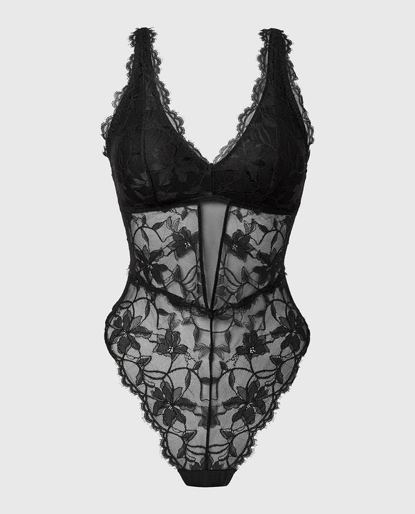 La Senza Afterglow Lace Bodysuit with Removable Pads