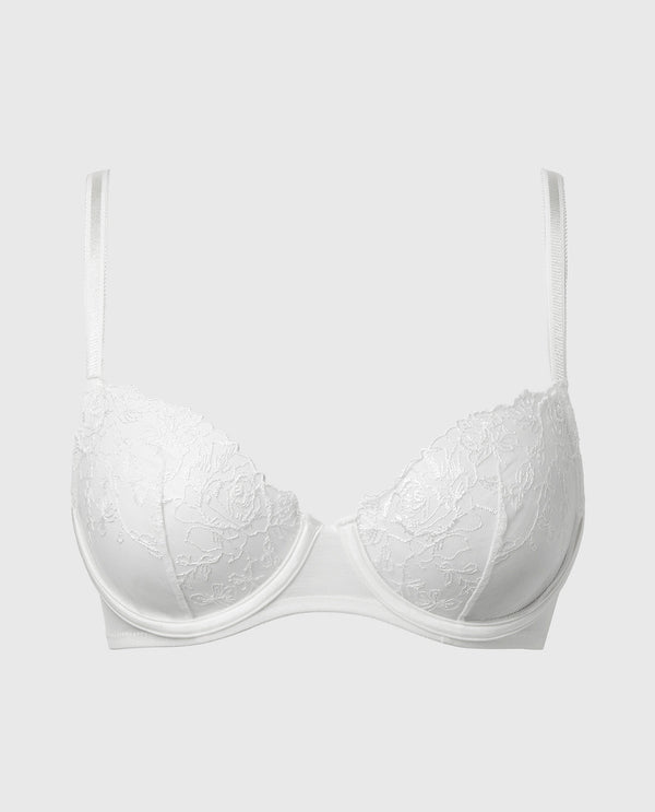 La Senza Designer Collection Unlined Demi Bra With Breezy Embroidery