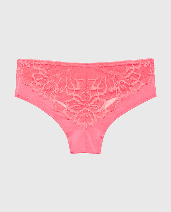 La Senza Diva Cheeky With Lush Lace In Lemonade Pink