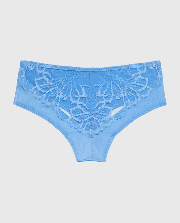 La Senza Diva Cheeky With Lush Lace In Azure Blue
