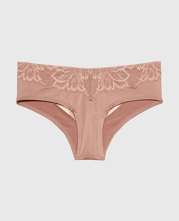 La Senza Diva Cheeky With Lush Lace In Deer