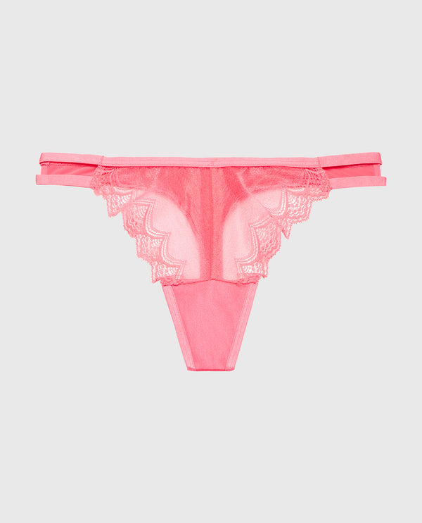 La Senza Diva Thong Panty with Exquisite Lace