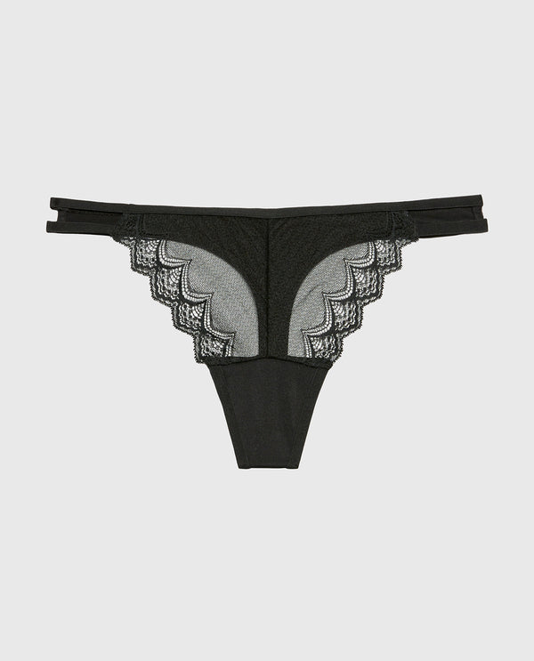 La Senza Diva Thong Panty with Exquisite Lace