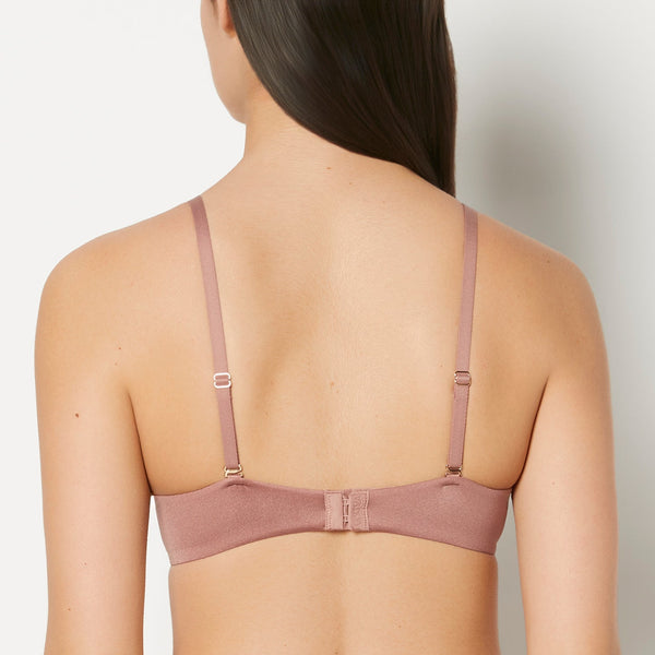 La Senza Push Up Plunge Bra With Lush Lace Piecing In Deer