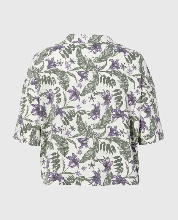 La Senza Casual Sleep Short Sleeve Textured Knit Button Down