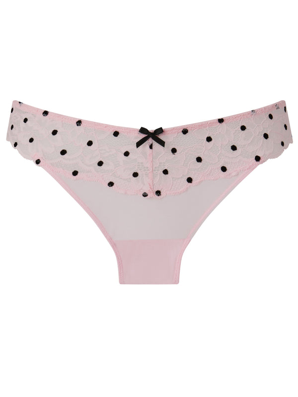 Ann Summers Sexy Lace Flocked Spot Thong