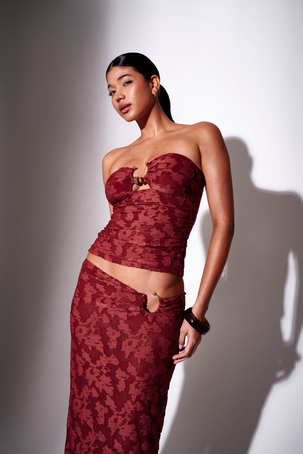 South Beach Swim Bottom Skirt Long