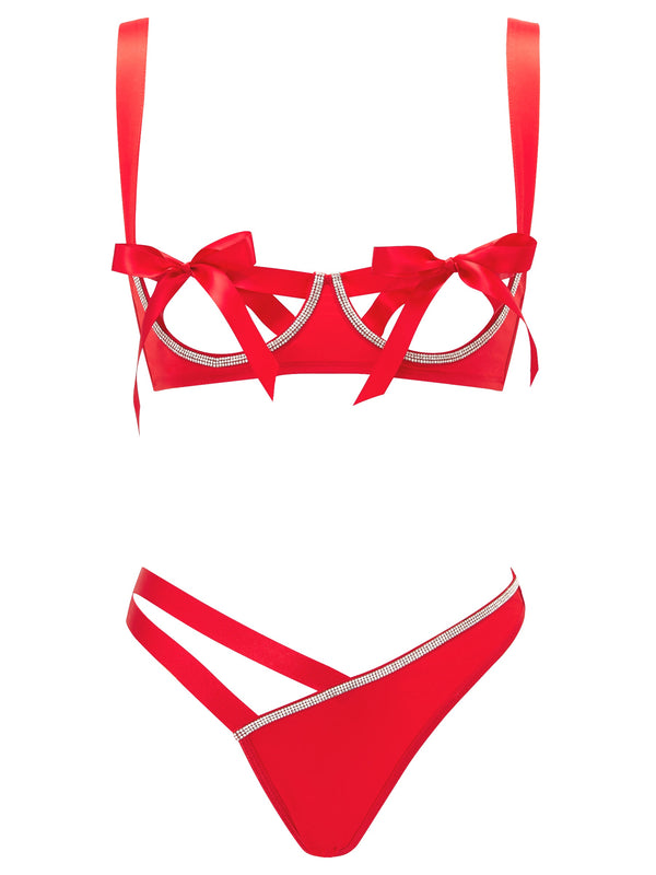 Ann Summers Unwrap Me Luxe Crotchless Set