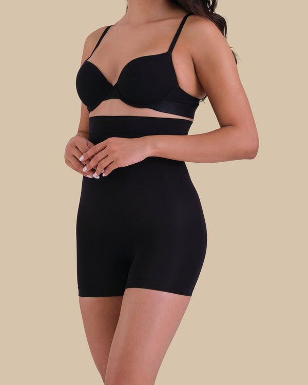 AMBRA KF POW LITE HI WAIST SHORT SOLUTIONS SHAPEWEAR BLACK / 10/12