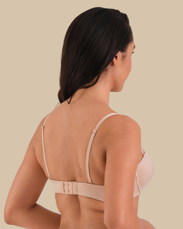 ISLA & EVIE  STRAPLESS SILICON MULTIWAY BRA RUGBY TAN / 34B