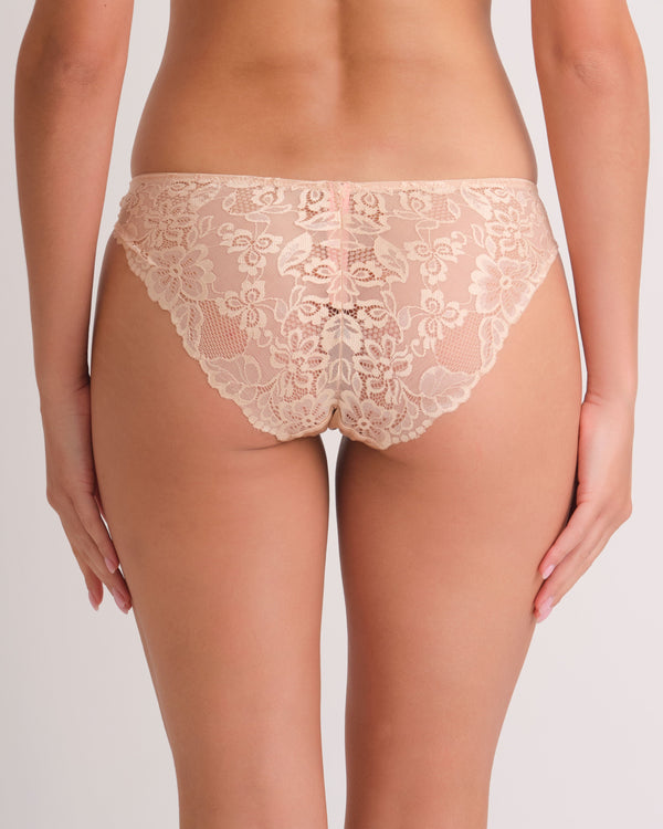 Ebd Lace Back Cheeky Panty RUGBY TAN / MED